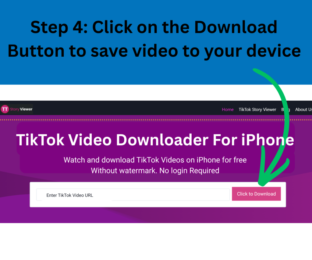 Step 4 of downloading tiktok videos on iPhone WebP