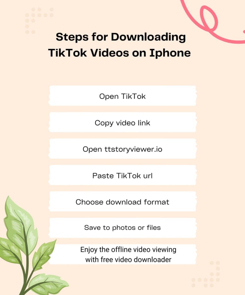 Steps for Downloading TikTok Videos on Iphone WebP