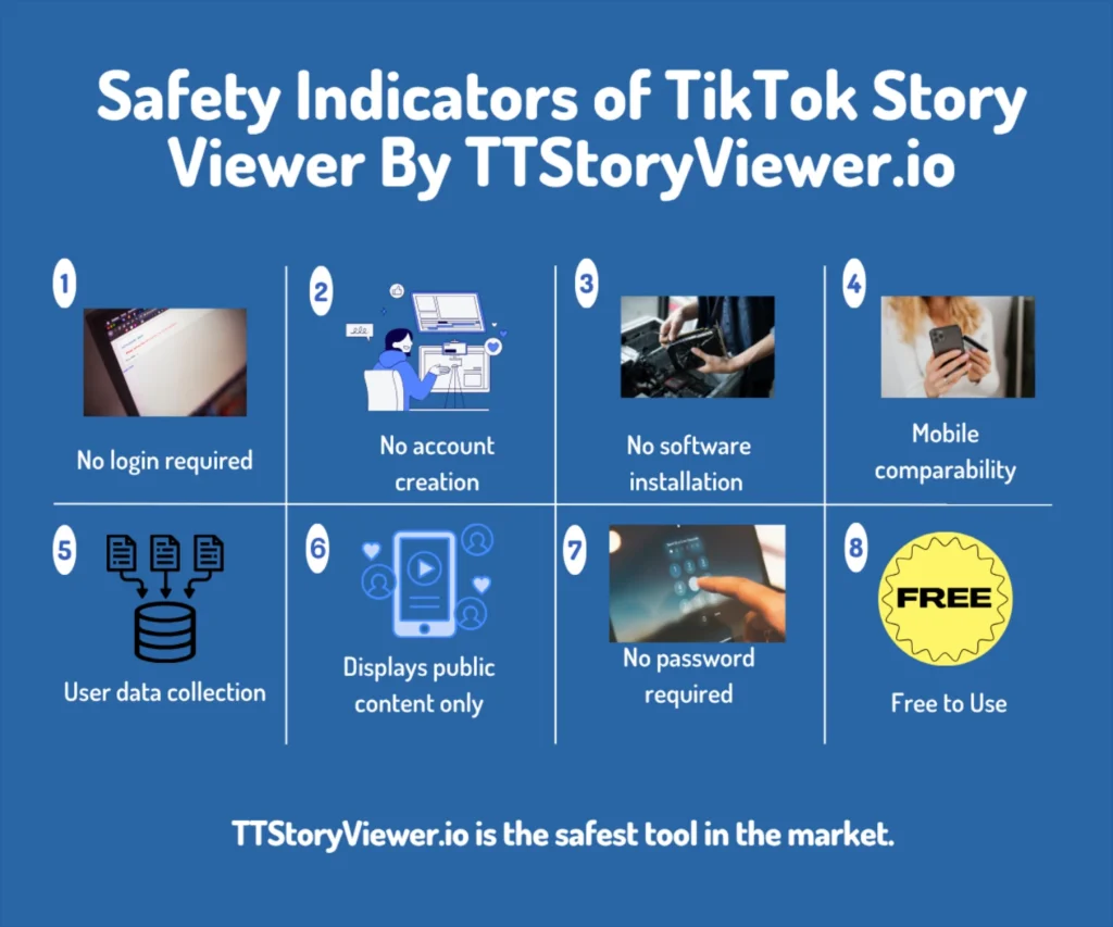 Safety Indicators of TikTok Story Viewer Safety and legal concerns