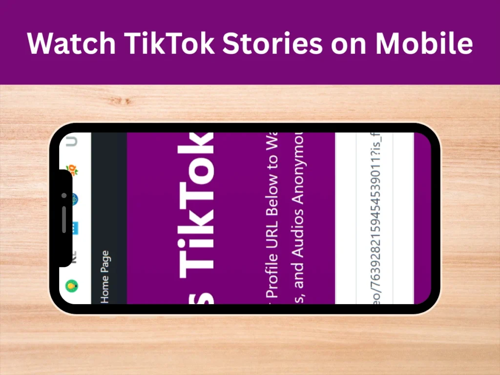 Watch TikTok Stories Anonymously Online on Mobile