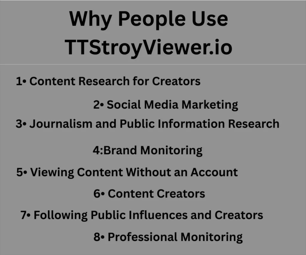 Reasons Why people use TikTok Story Viewer on TTStoryViewer.io