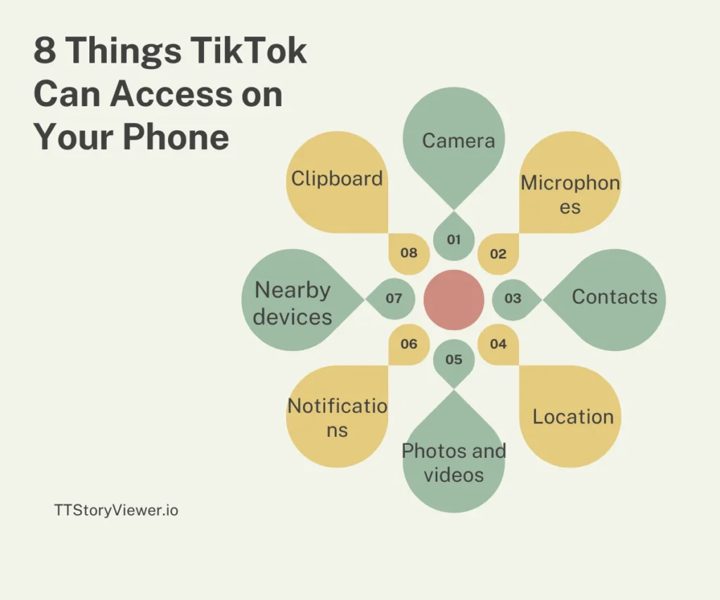what are the 8 Things TikTok can Access on your Phone