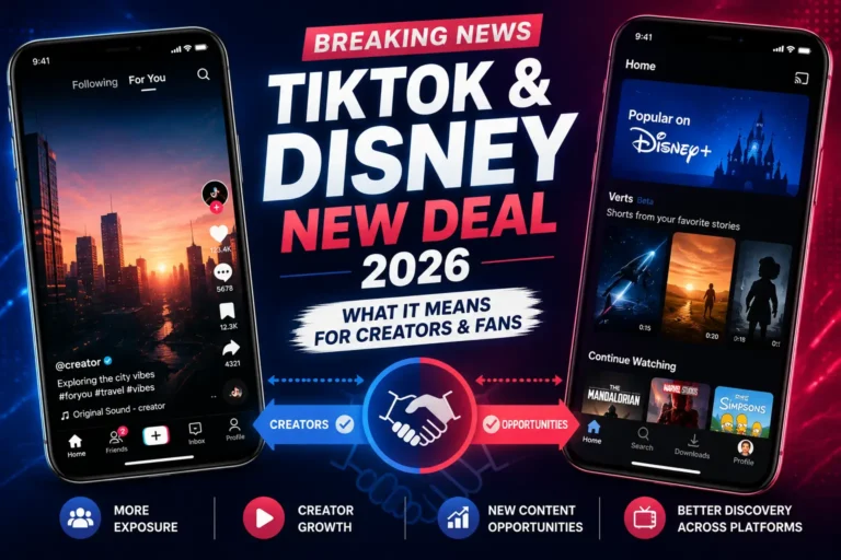 Featured Image of TikTok Disney Deal