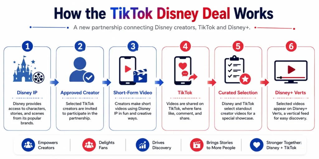 How TikTok Disney Deal Works