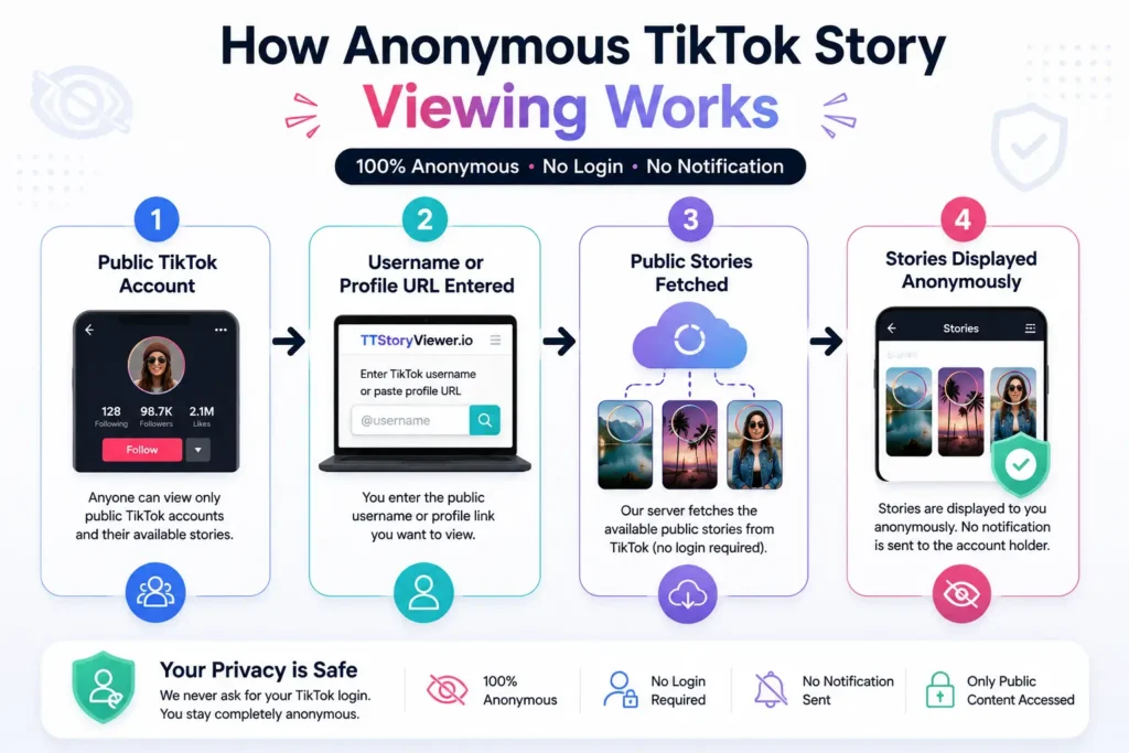 How anonymous TikTok Story Viewer works