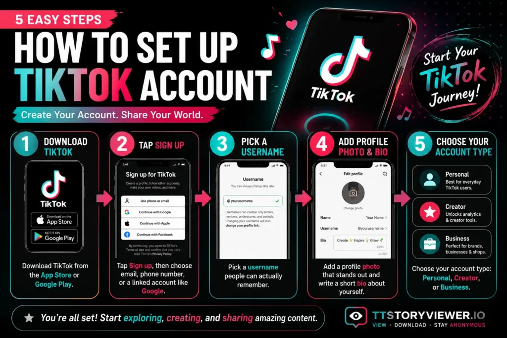 How to setup TikTok Account