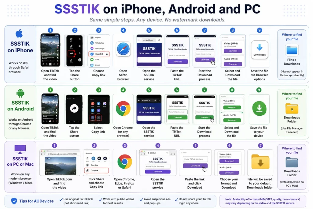 SSSTIK Download Guide for Android, iPhone, and PC