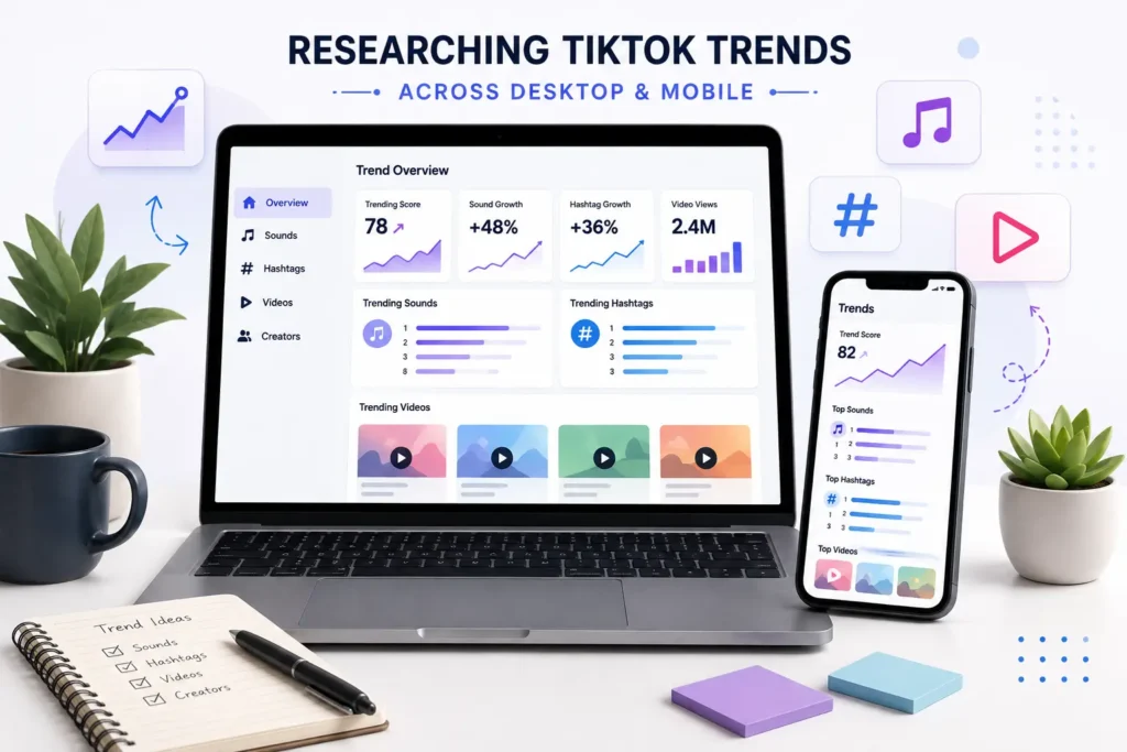 Searching Trends using TikTok Creative Centre