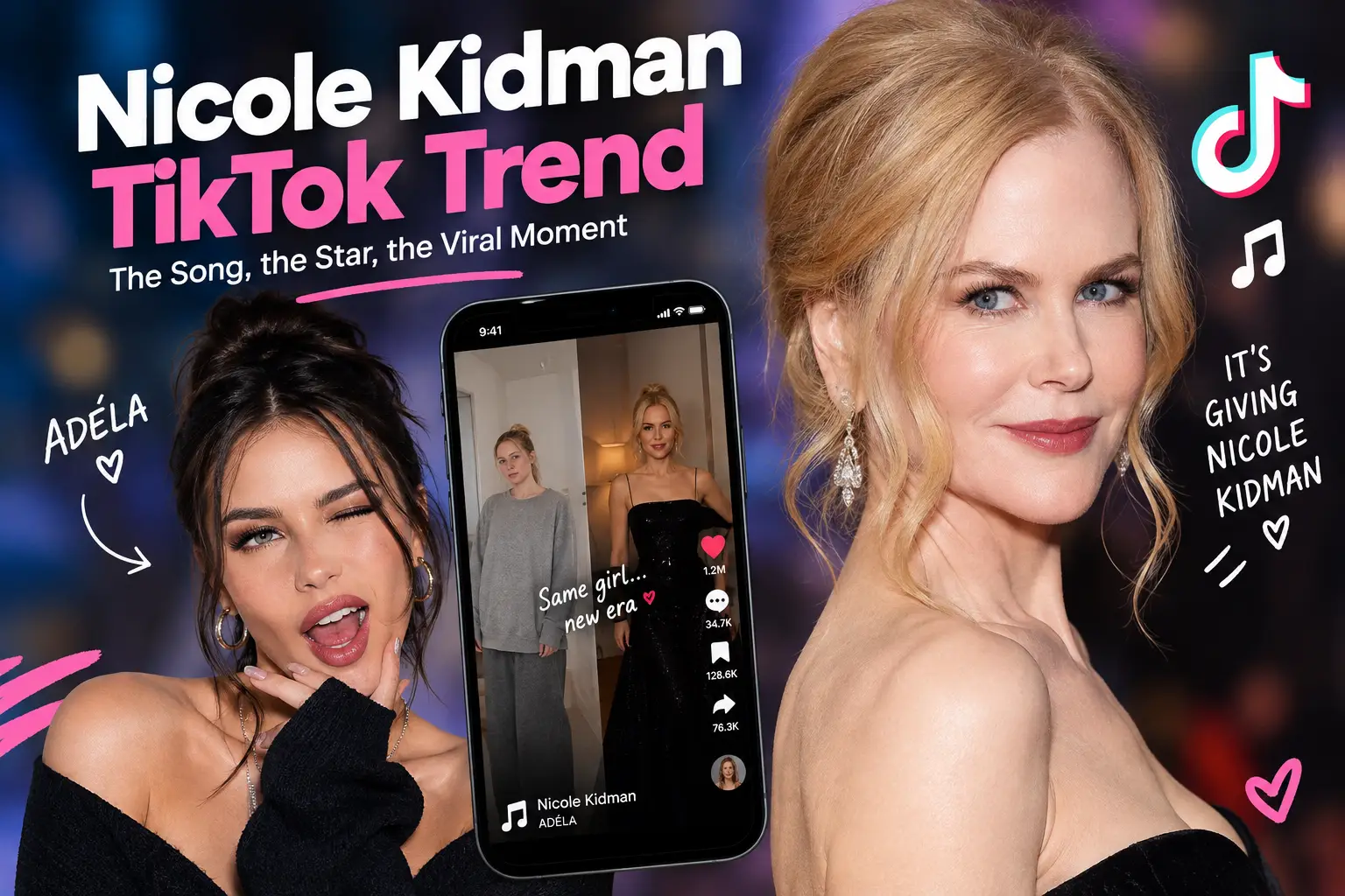 Nicole Kidman TikTok Trend Collage