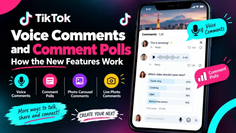 TikTok Voice Comments and Polls